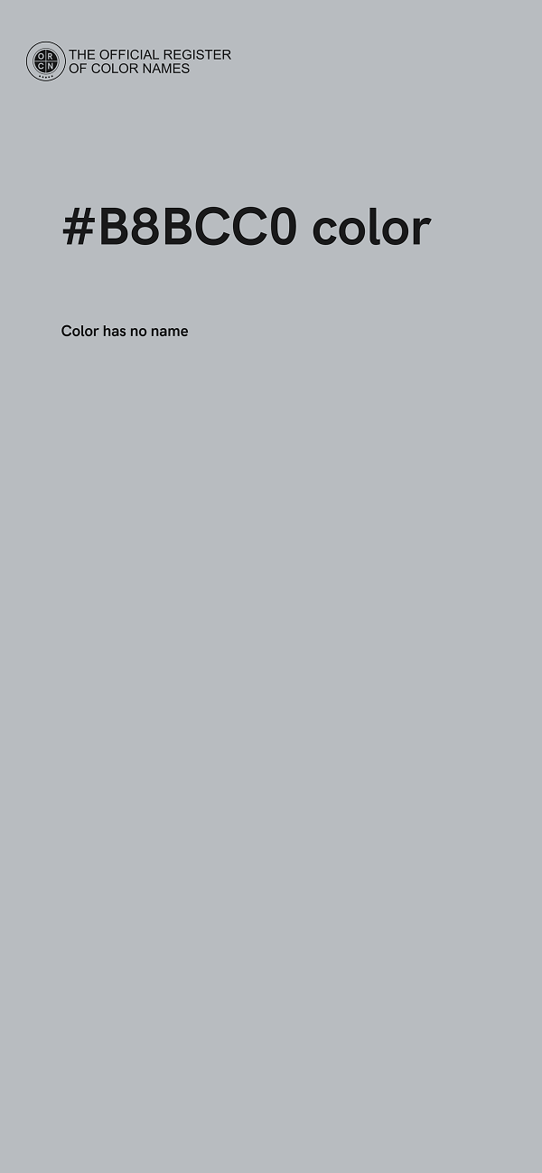 #B8BCC0 color image