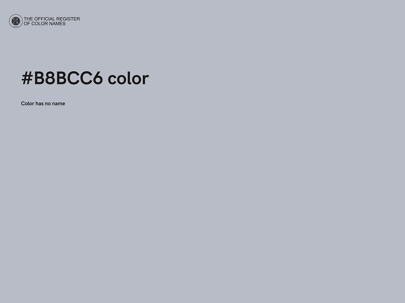 #B8BCC6 color image