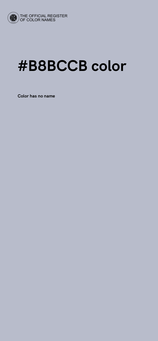 #B8BCCB color image
