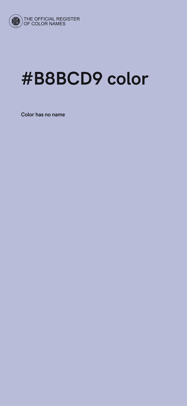 #B8BCD9 color image