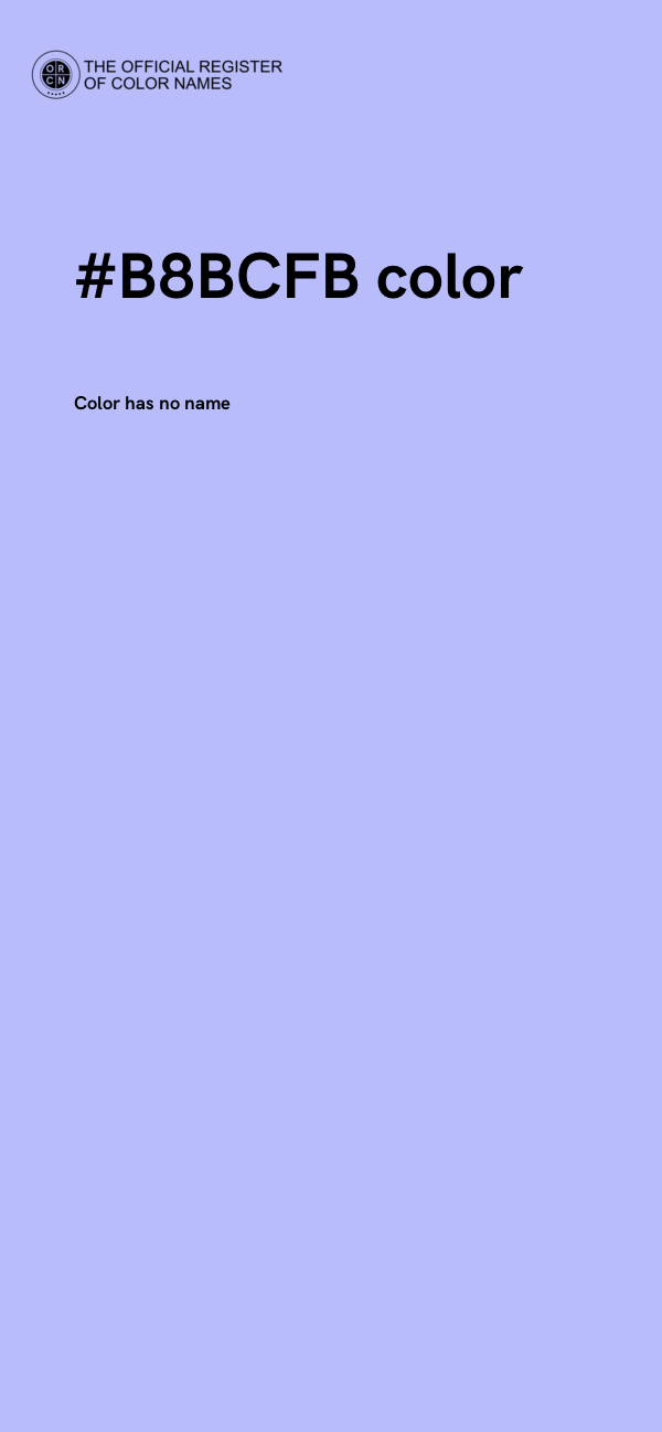 #B8BCFB color image