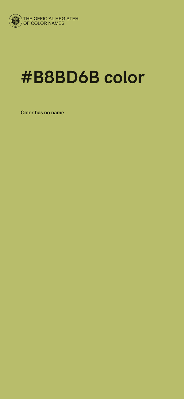 #B8BD6B color image