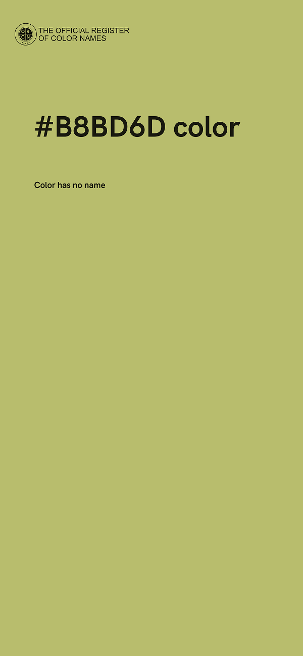 #B8BD6D color image