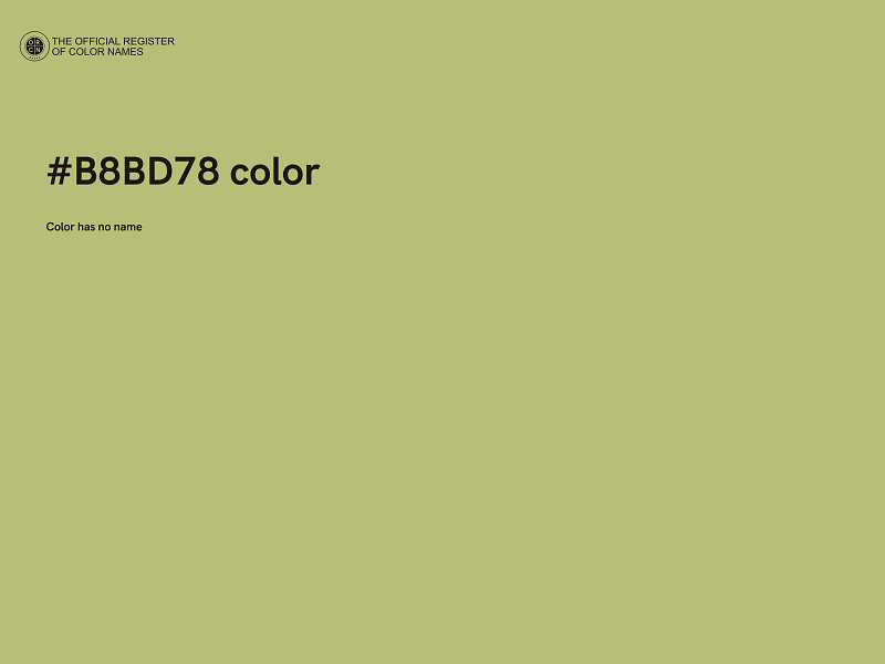 #B8BD78 color image