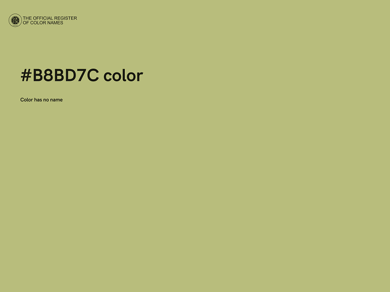 #B8BD7C color image