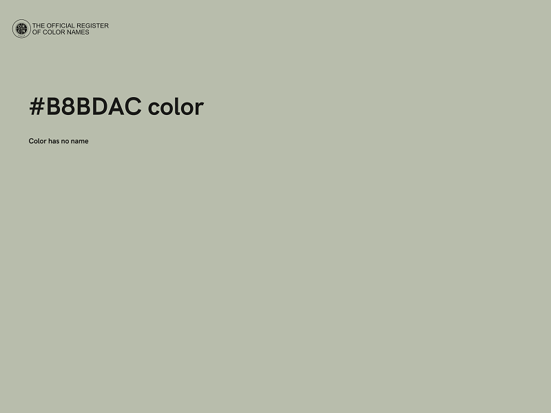 #B8BDAC color image