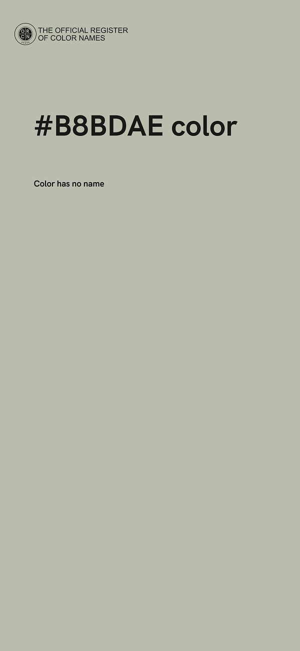 #B8BDAE color image