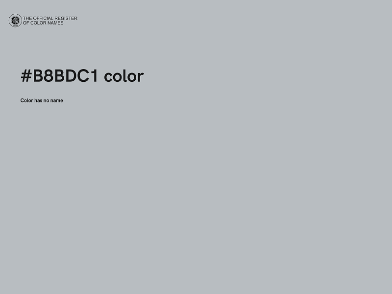 #B8BDC1 color image