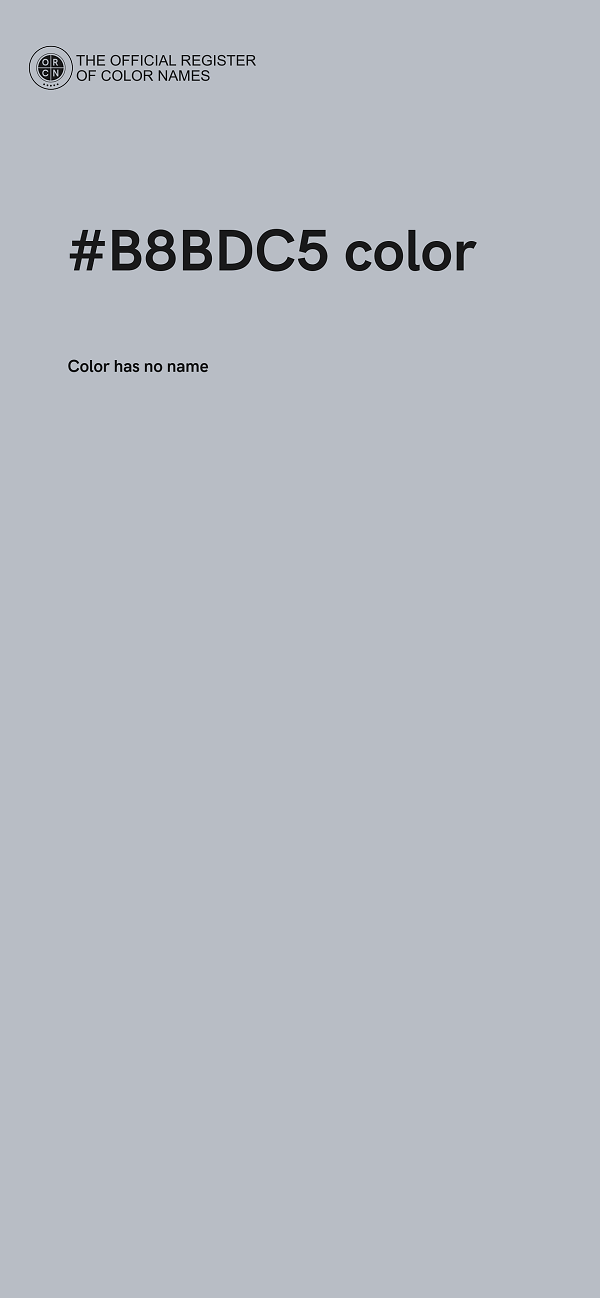 #B8BDC5 color image