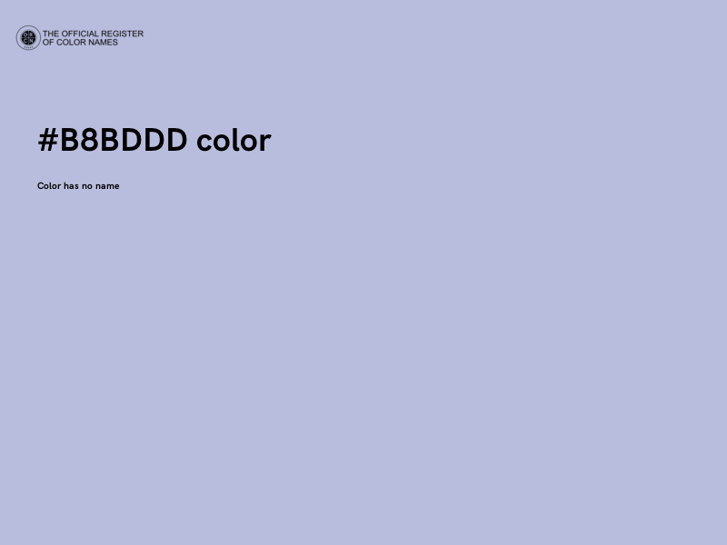 #B8BDDD color image