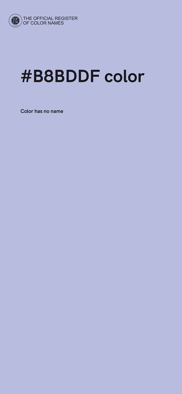 #B8BDDF color image