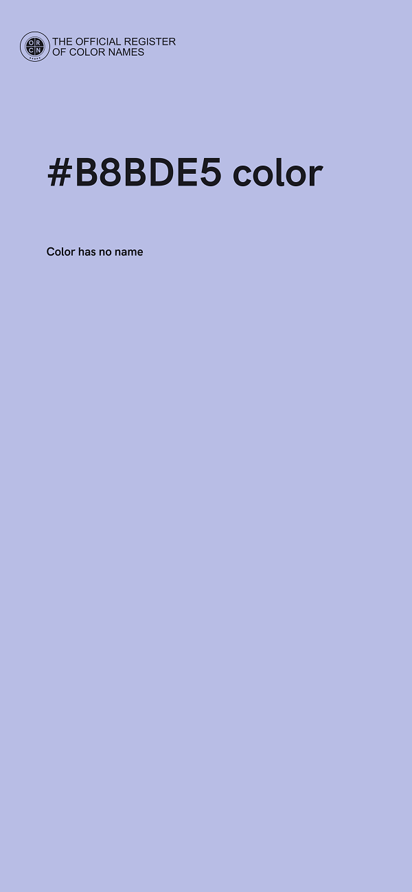 #B8BDE5 color image