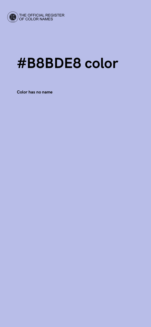 #B8BDE8 color image