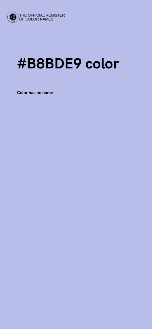 #B8BDE9 color image
