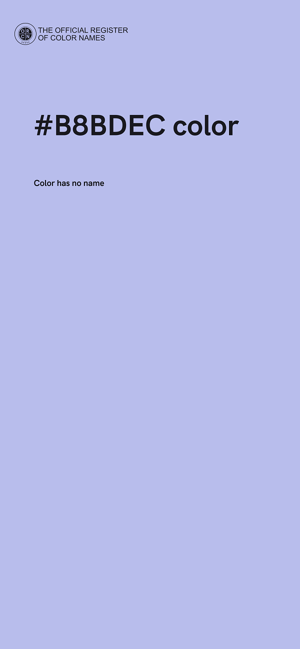 #B8BDEC color image