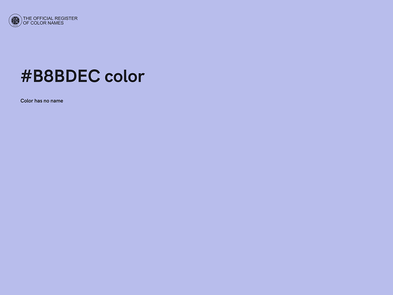 #B8BDEC color image