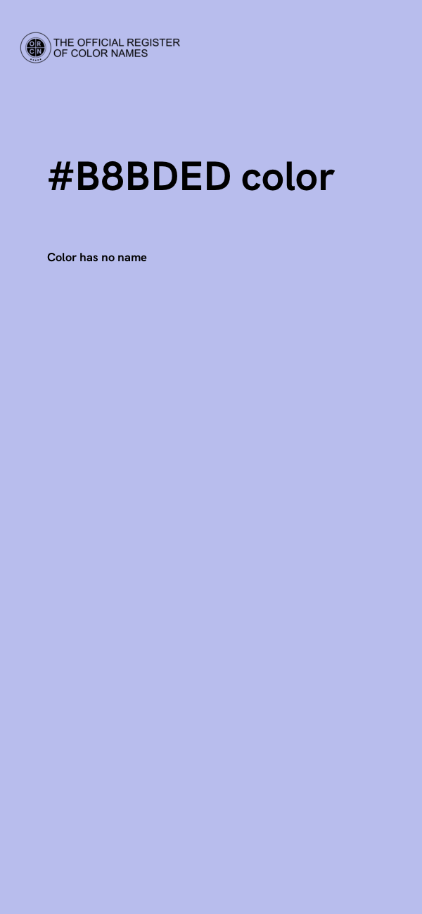 #B8BDED color image
