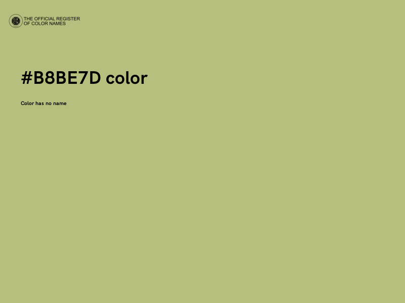 #B8BE7D color image