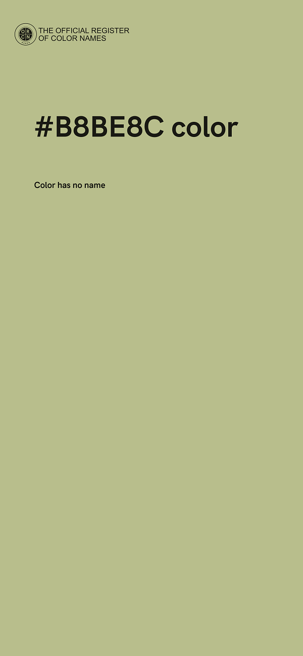 #B8BE8C color image