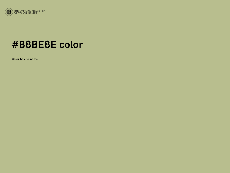 #B8BE8E color image