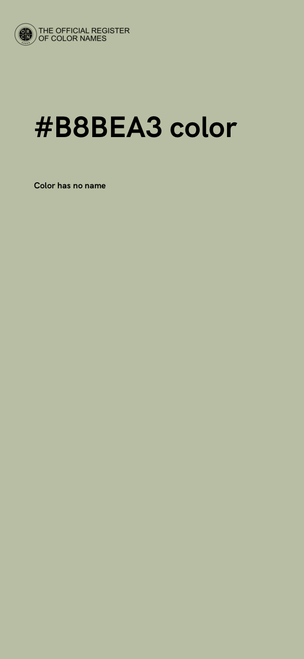 #B8BEA3 color image