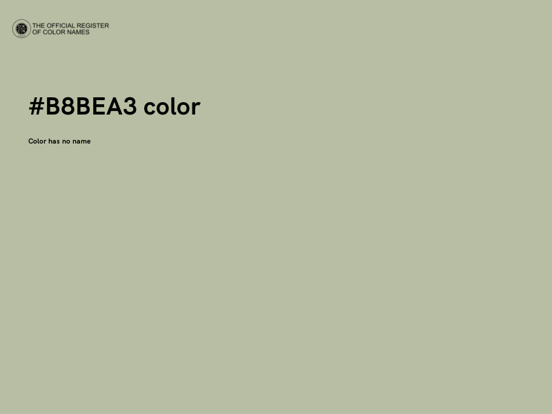 #B8BEA3 color image