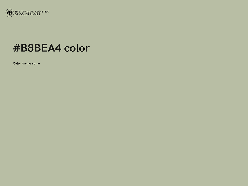 #B8BEA4 color image
