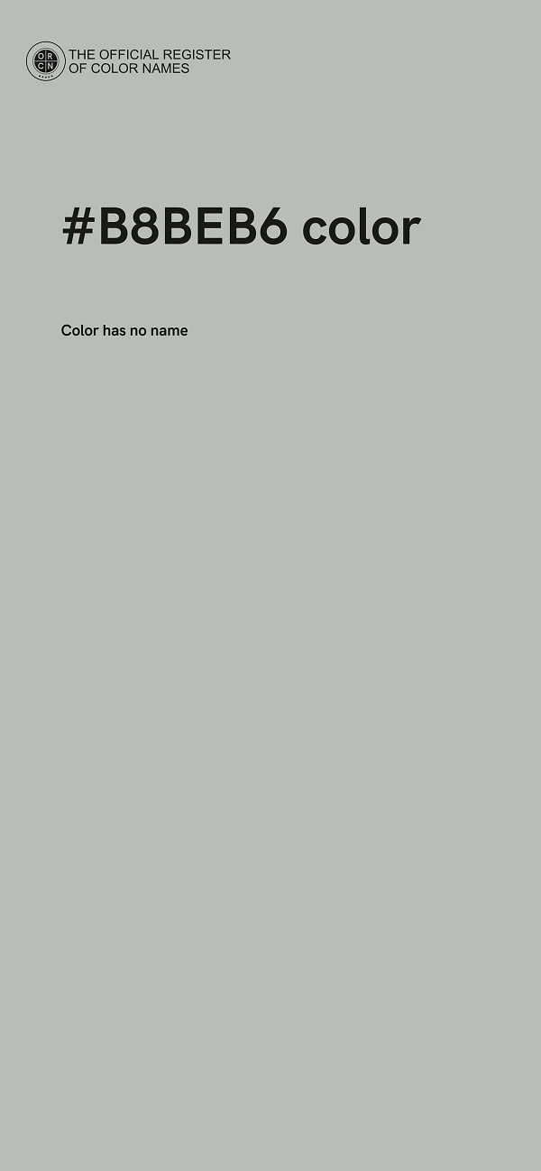 #B8BEB6 color image