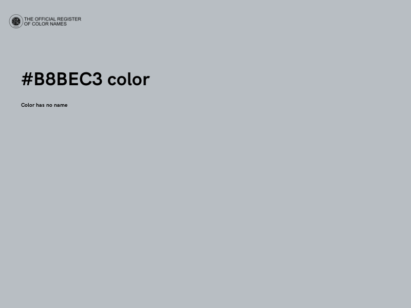 #B8BEC3 color image
