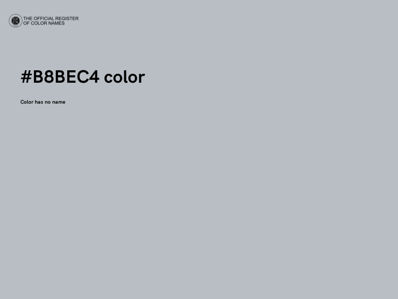 #B8BEC4 color image