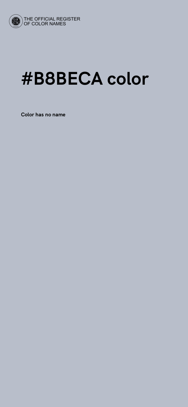 #B8BECA color image