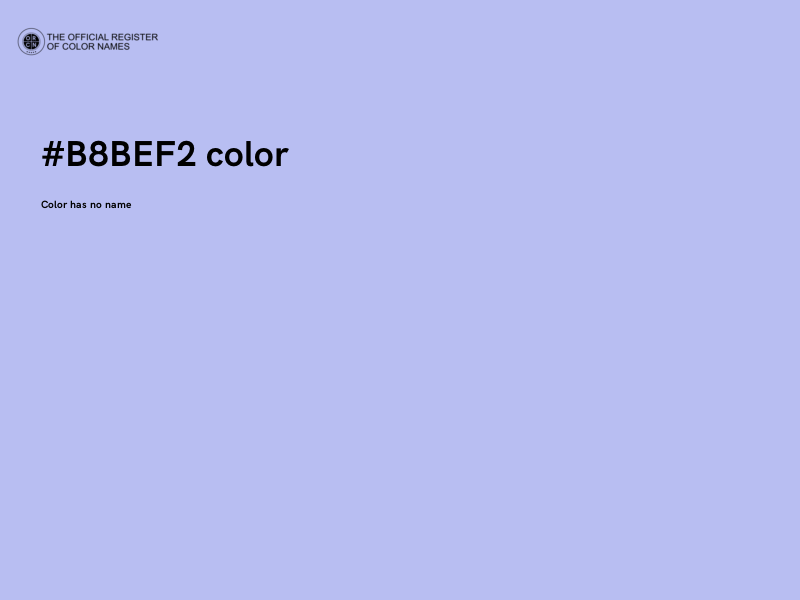 #B8BEF2 color image