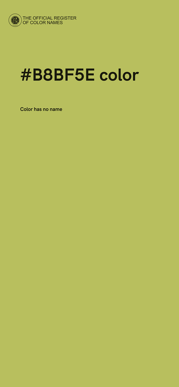 #B8BF5E color image
