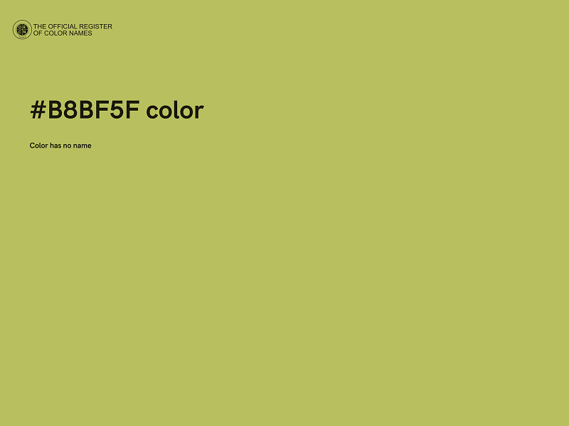 #B8BF5F color image