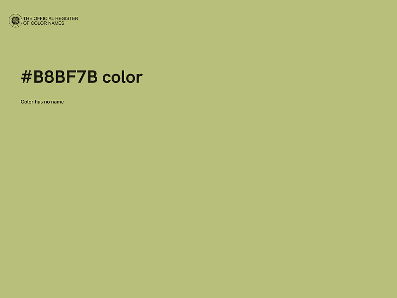 #B8BF7B color image