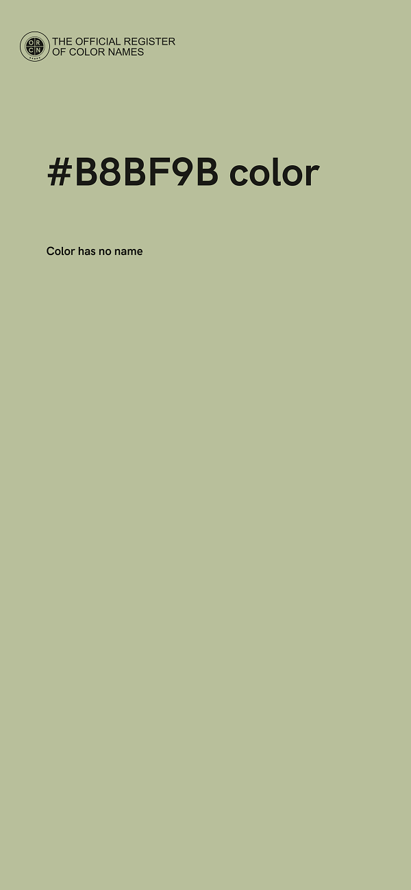 #B8BF9B color image