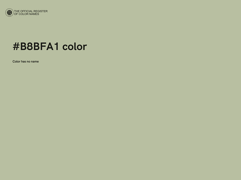 #B8BFA1 color image