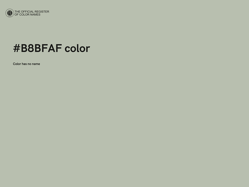 #B8BFAF color image