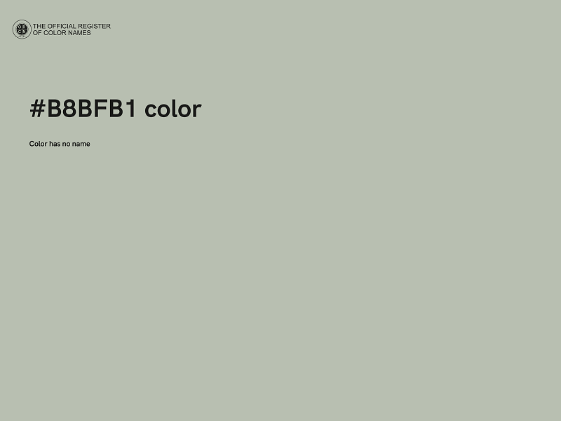 #B8BFB1 color image