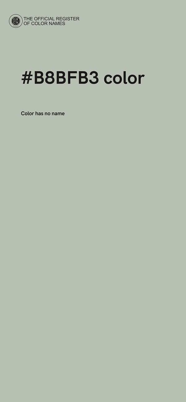 #B8BFB3 color image