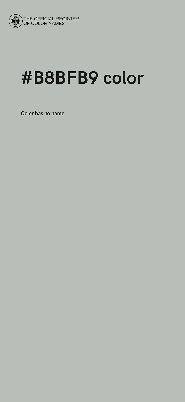 #B8BFB9 color image