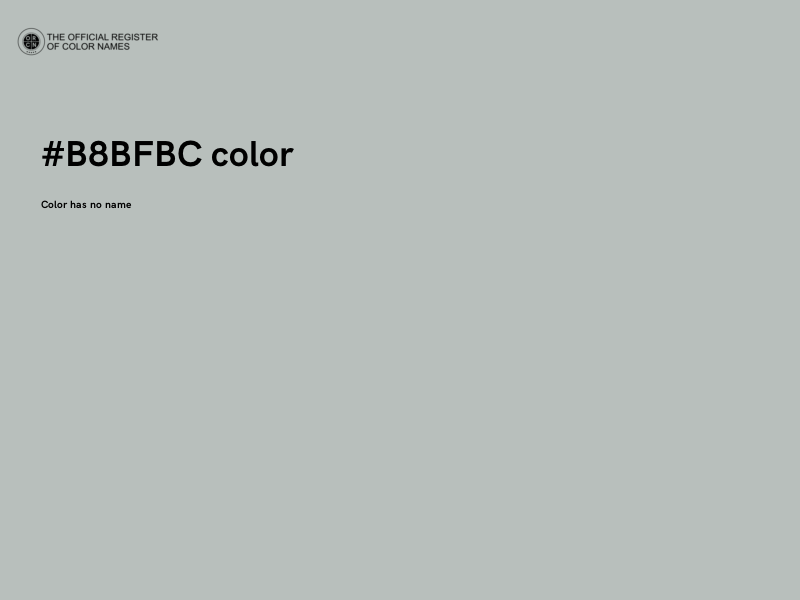 #B8BFBC color image