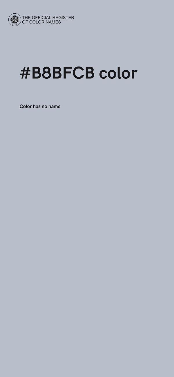 #B8BFCB color image