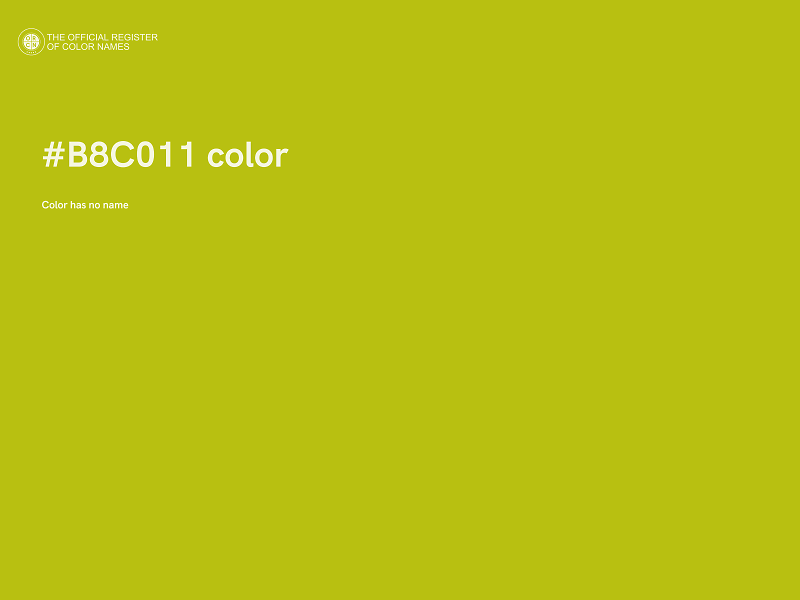 #B8C011 color image