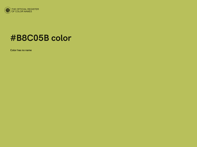 #B8C05B color image