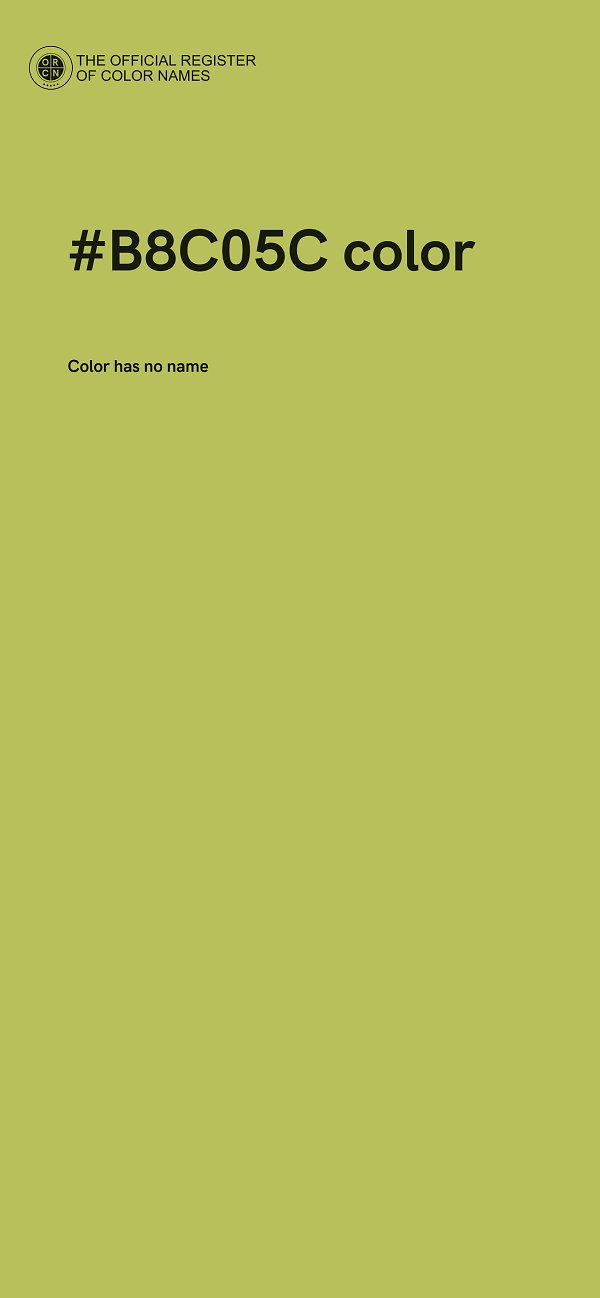 #B8C05C color image