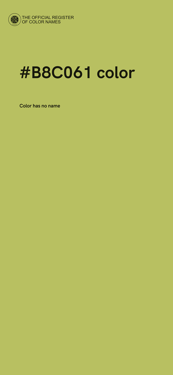 #B8C061 color image