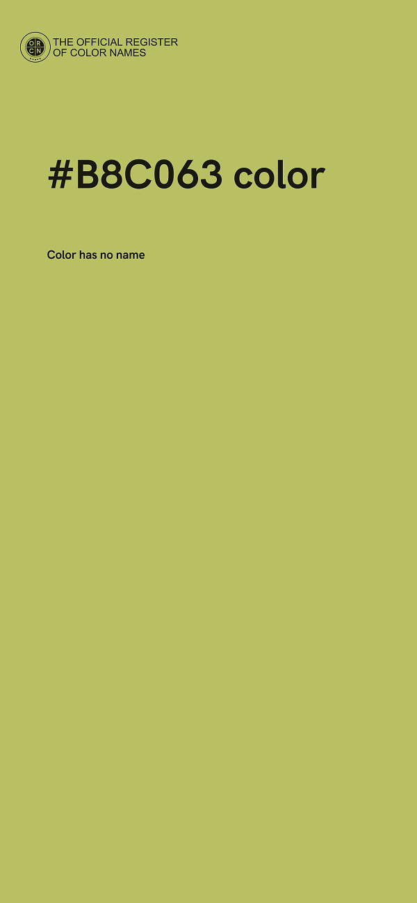 #B8C063 color image