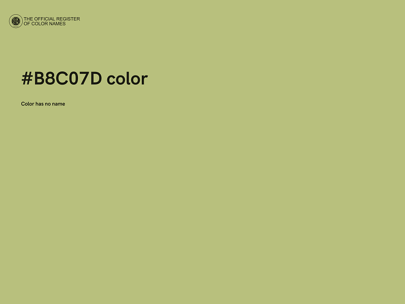 #B8C07D color image