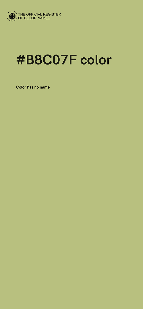 #B8C07F color image